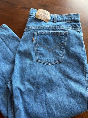 Levi's Men's Relaxed Fit Blue Denim Jeans - orange tag - 40/42 for men